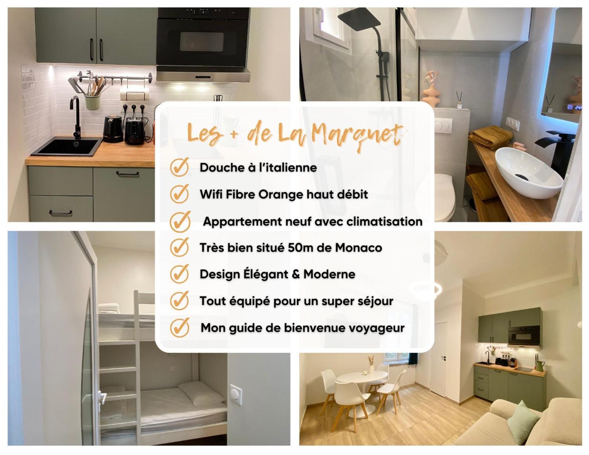 Appartements Neuf - Frontiere De Monaco - Clim - Wifi Cap-d'Ail Exteriör bild