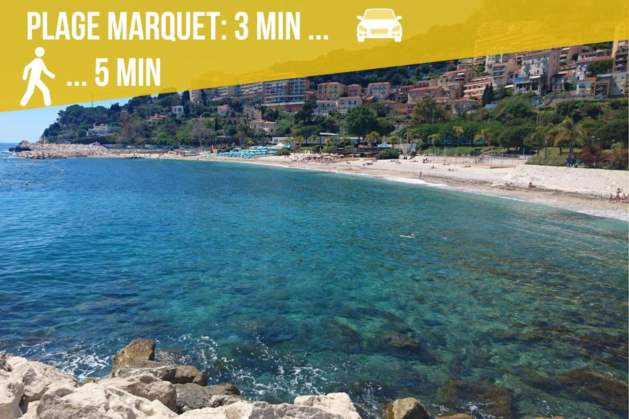 Appartements Neuf - Frontiere De Monaco - Clim - Wifi Cap-d'Ail Exteriör bild