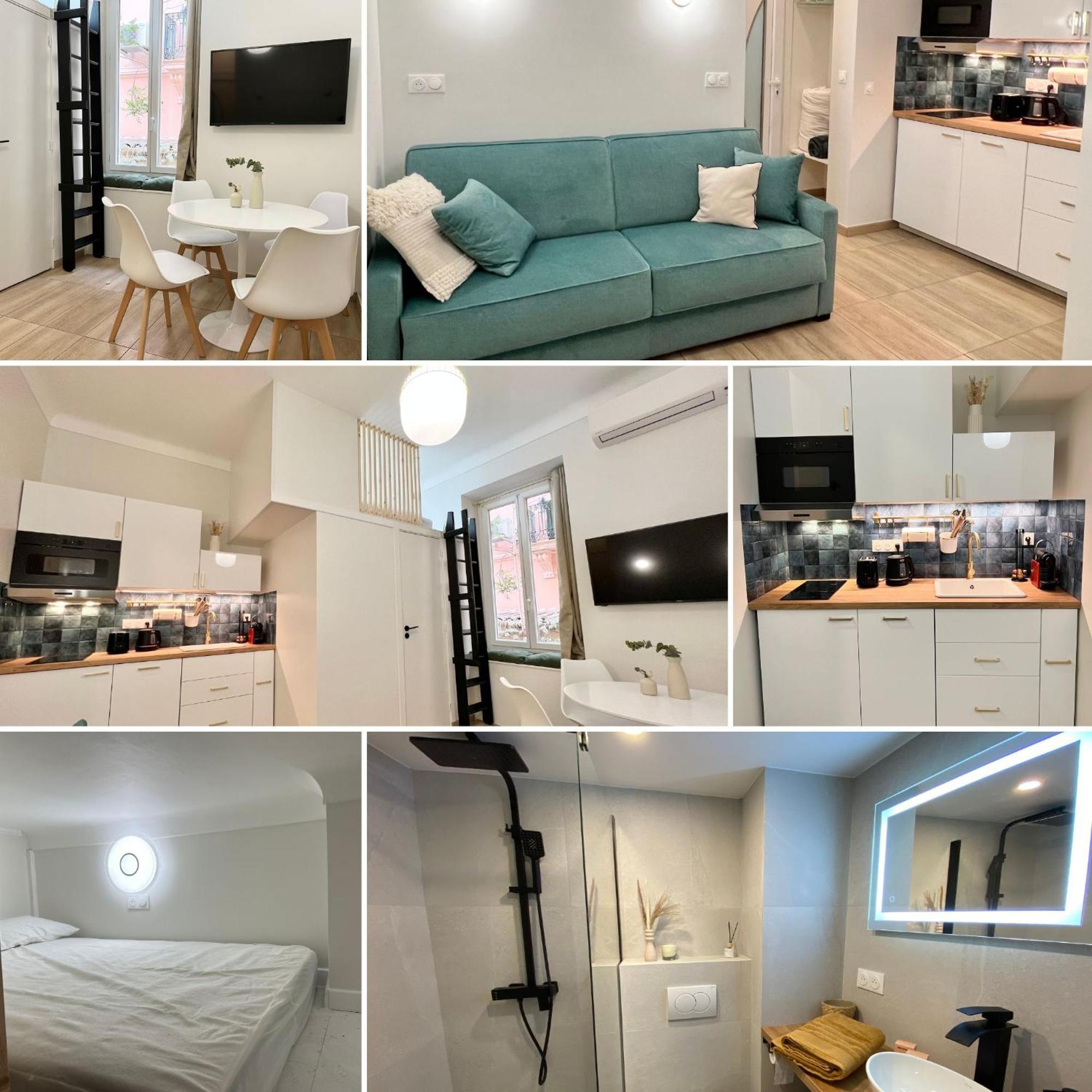 Appartements Neuf - Frontiere De Monaco - Clim - Wifi Cap-d'Ail Exteriör bild
