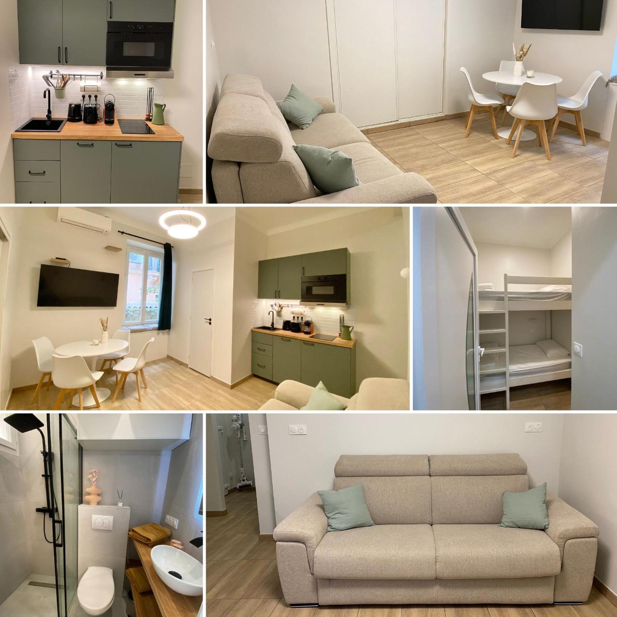 Appartements Neuf - Frontiere De Monaco - Clim - Wifi Cap-d'Ail Exteriör bild