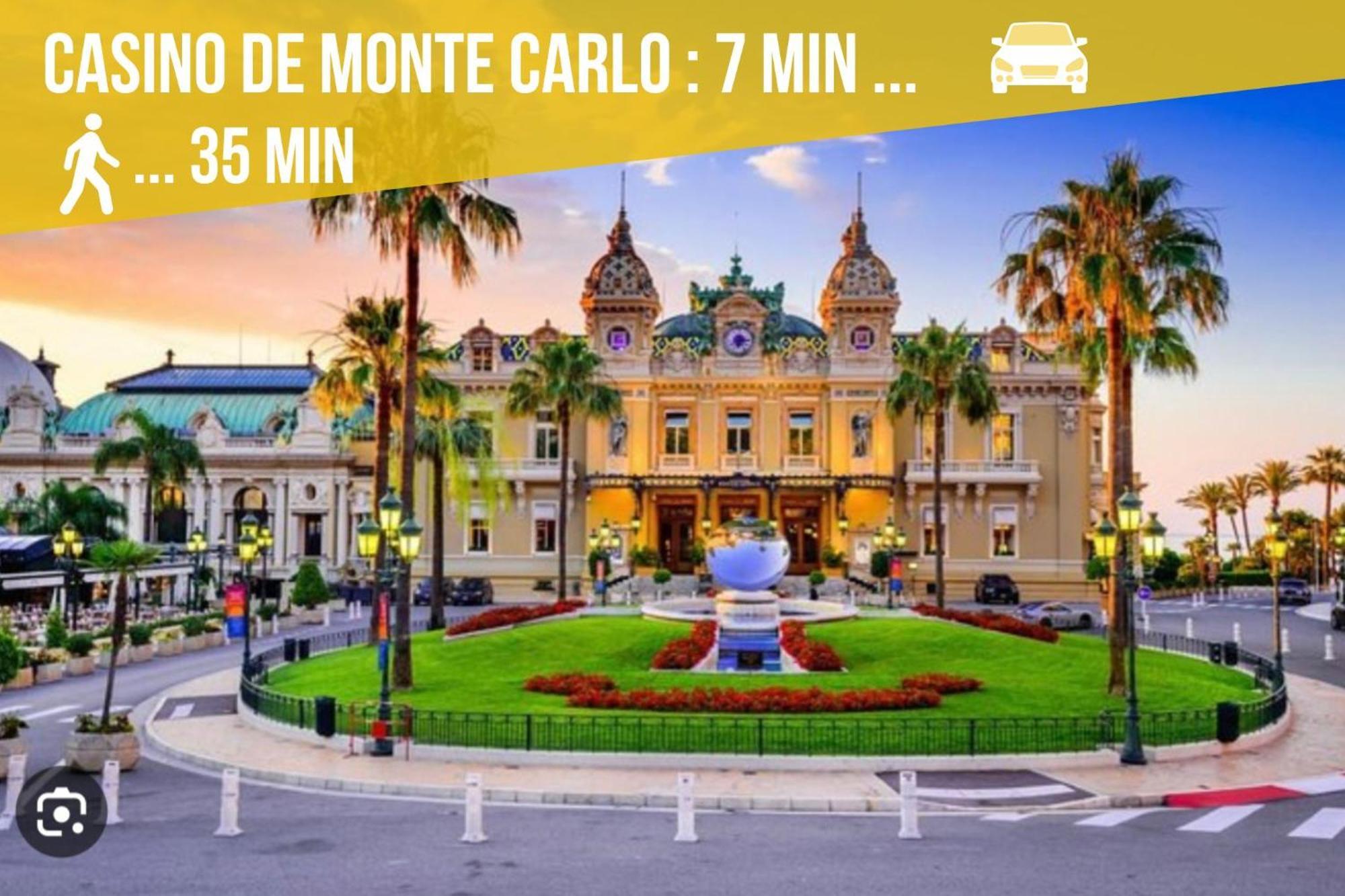 Appartements Neuf - Frontiere De Monaco - Clim - Wifi Cap-d'Ail Exteriör bild